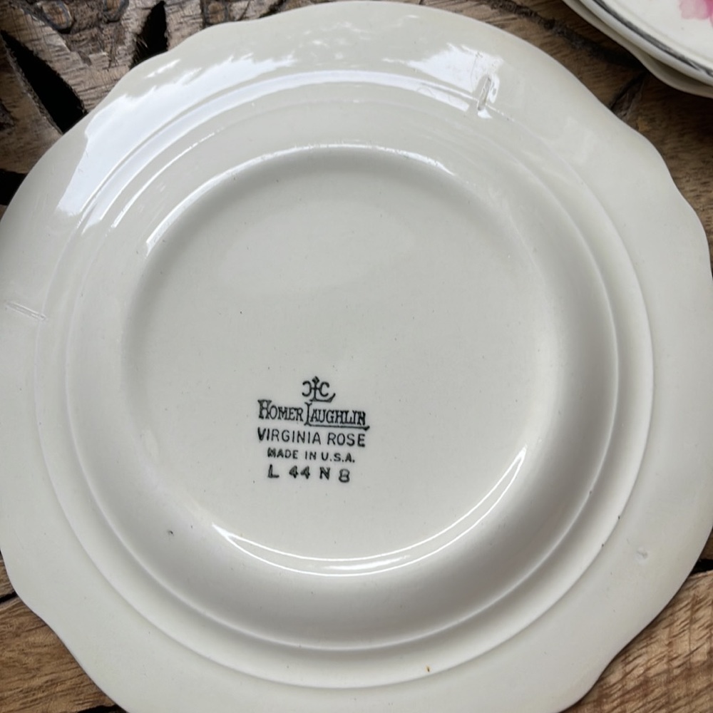 🌸Set of 6 Vintage Style Dessert Plates! Pretty delicate rose pattern 🌸 - Picture 16 of 16